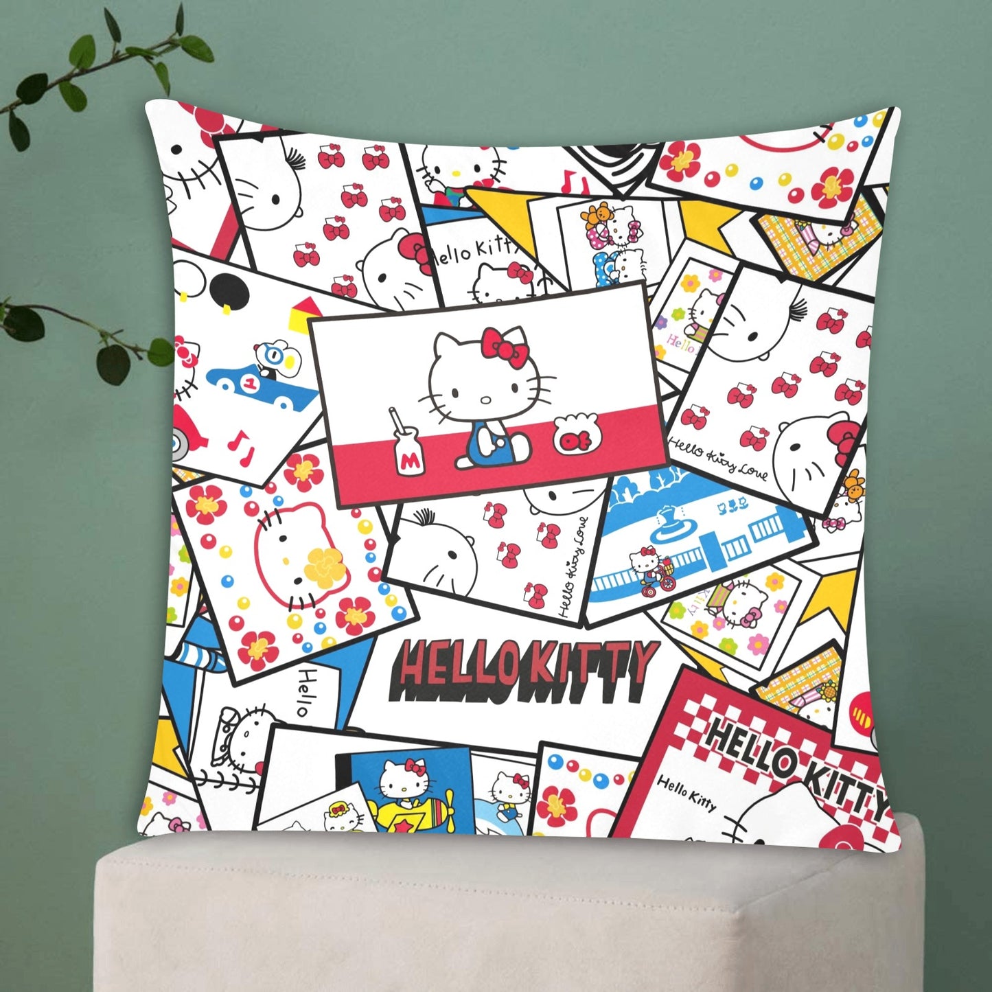 Hello Kitty Zippered Cushion Cover 20"x20" - The Cool Collective AU