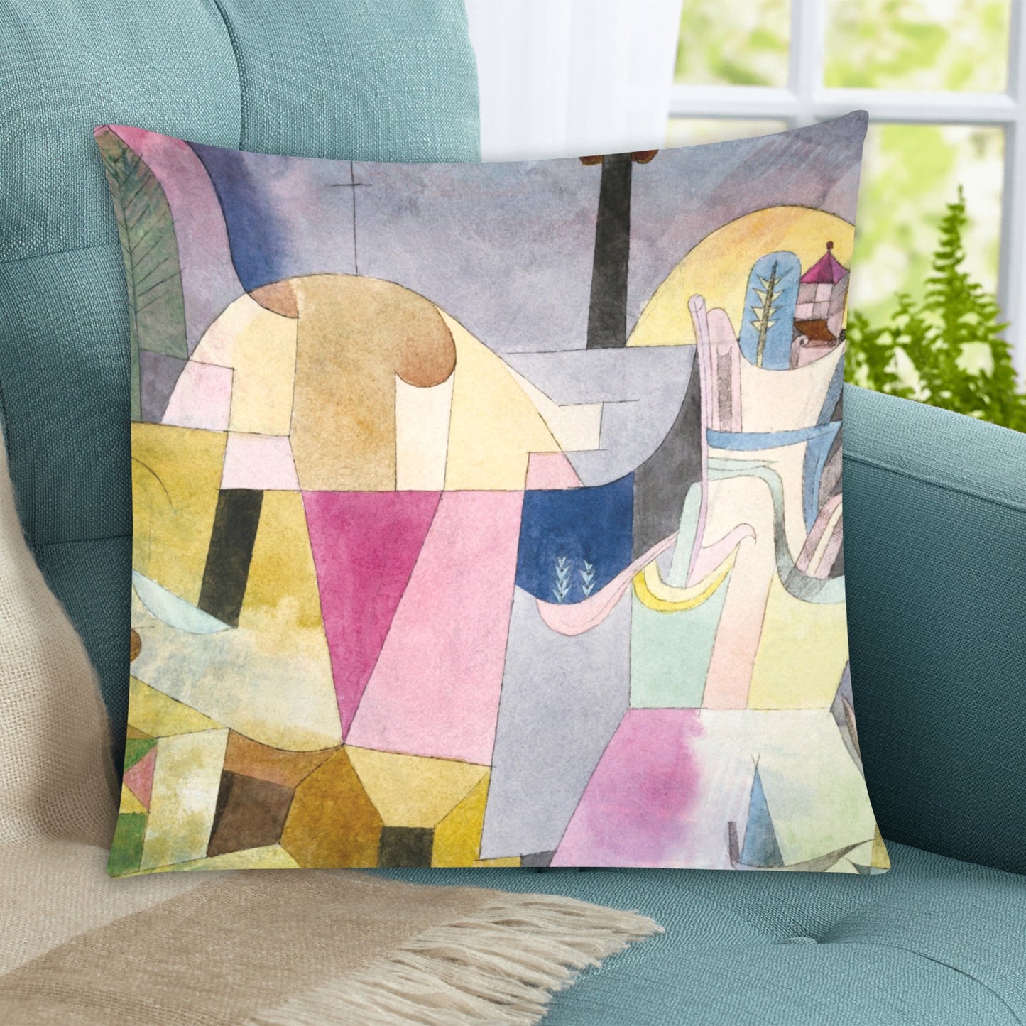 Abstract Zippered Pillow Case 20"x20" - The Cool Collective AU