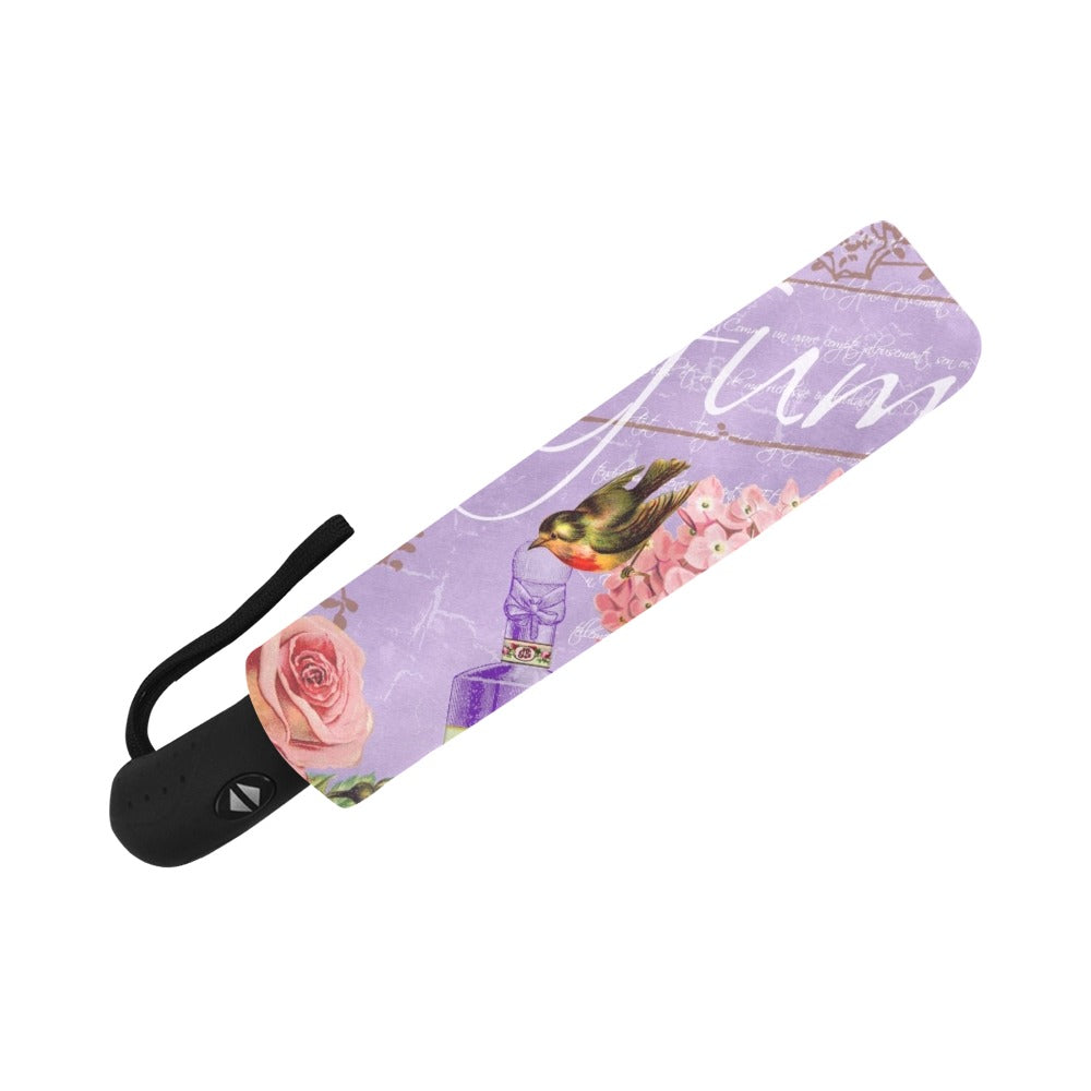 Vintage Parfum Anti-UV Auto-Foldable Umbrella - The Cool Collective AU