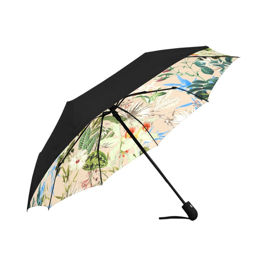 Tropical floral Anti-UV Auto-Foldable Umbrella - The Cool Collective AU