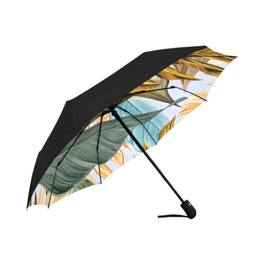 Orange Tropical Anti-UV Auto-Foldable Umbrella - The Cool Collective AU