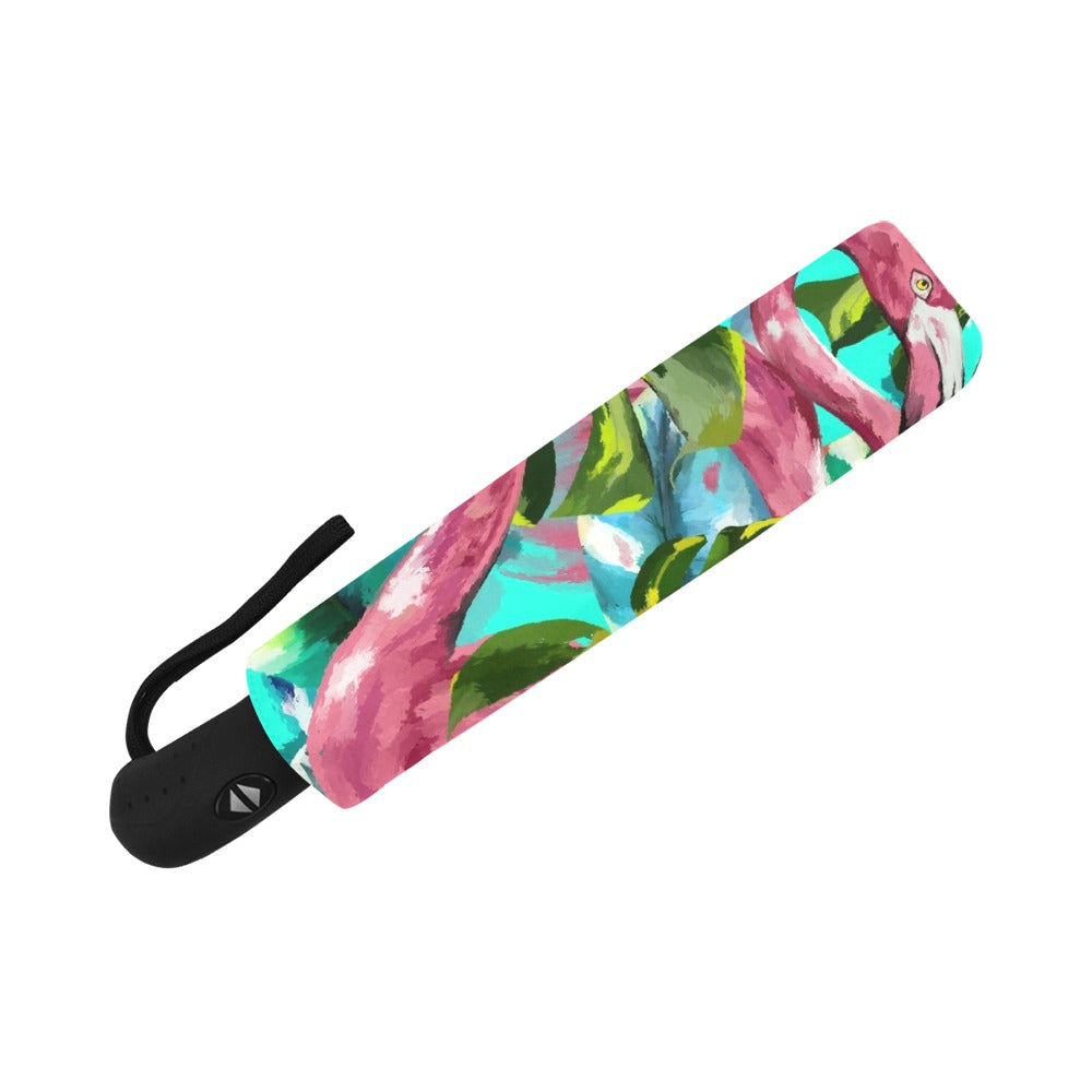 Flamingo Anti-UV Auto-Foldable Umbrella - The Cool Collective AU