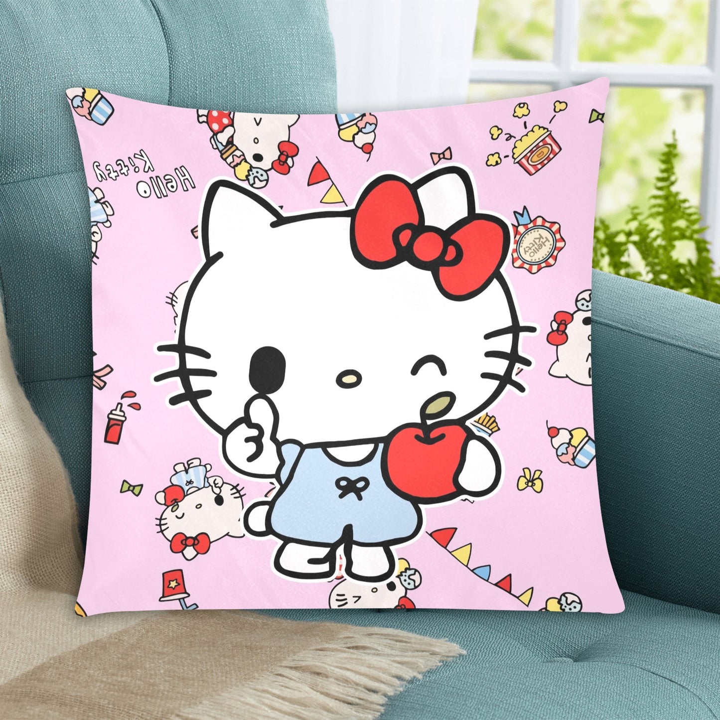 Hello Kitty 5 Zippered Cushion Cover 20"x20" - The Cool Collective AU