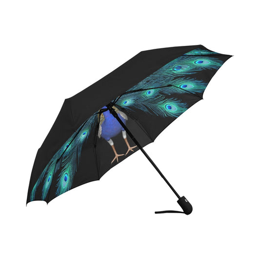 Peacock Anti-UV Auto-Foldable Umbrella - The Cool Collective AU