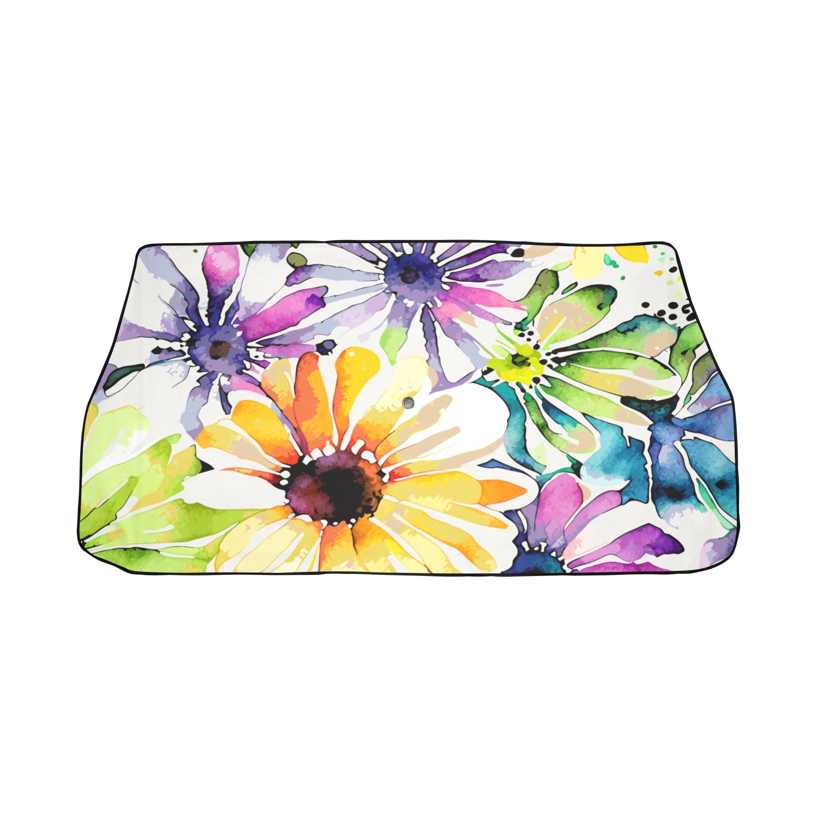 Watercolour Floral Bouquet Car Sun Shade Umbrella 58"x29" - The Cool Collective AU