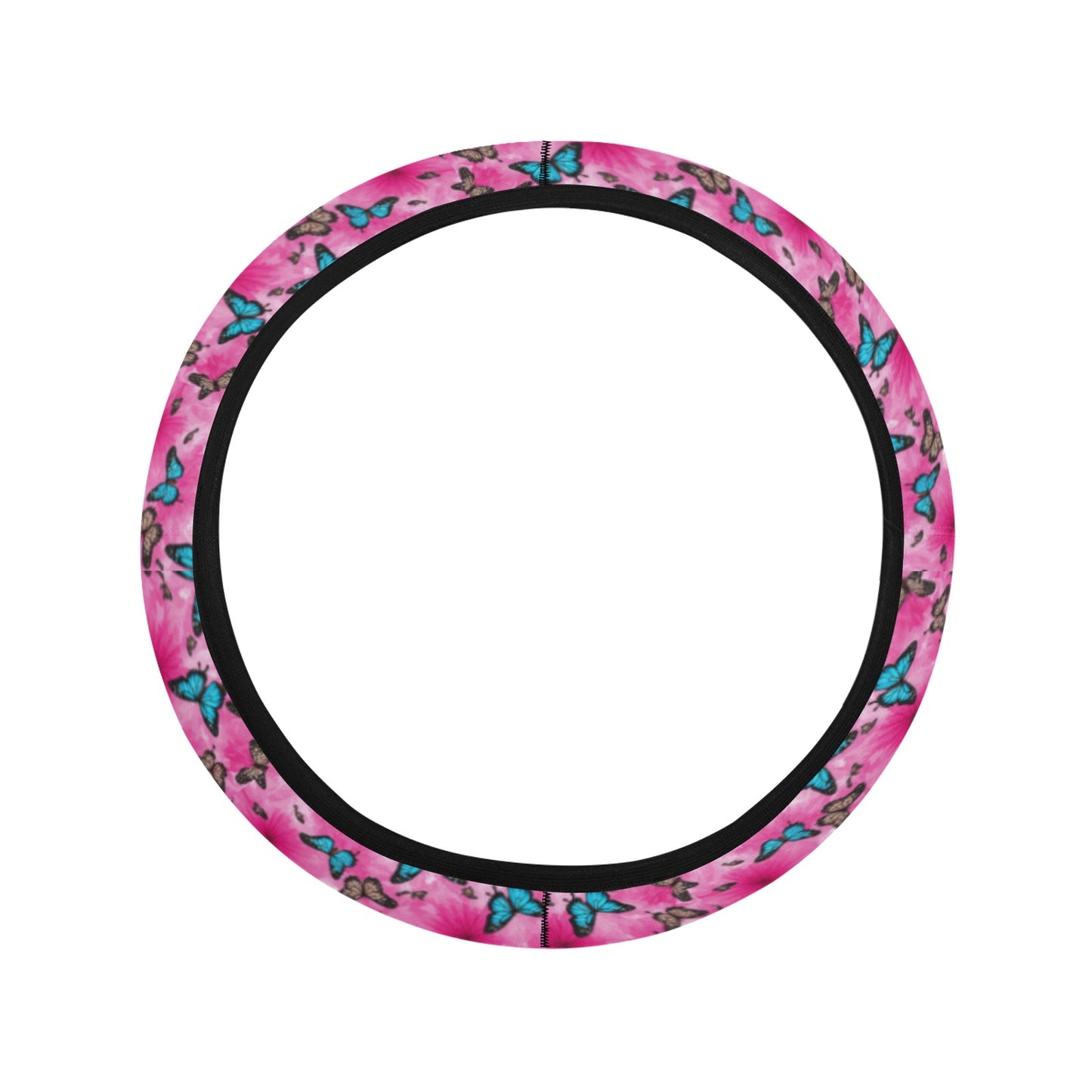 Butterflies Steering Wheel Cover with Elastic Edge - The Cool Collective AU