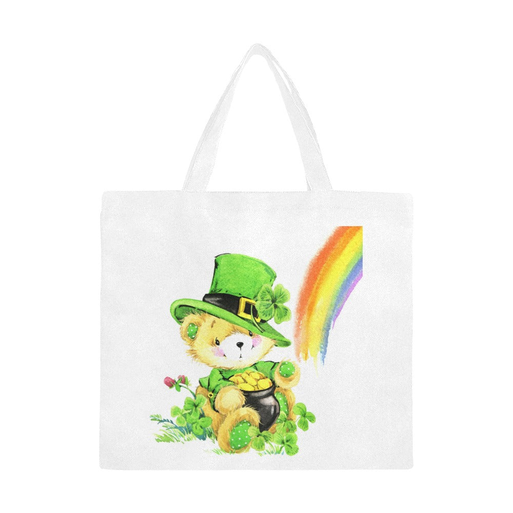 Watercolour Wee Leprechaun Canvas Tote Bag - The Cool Collective AU