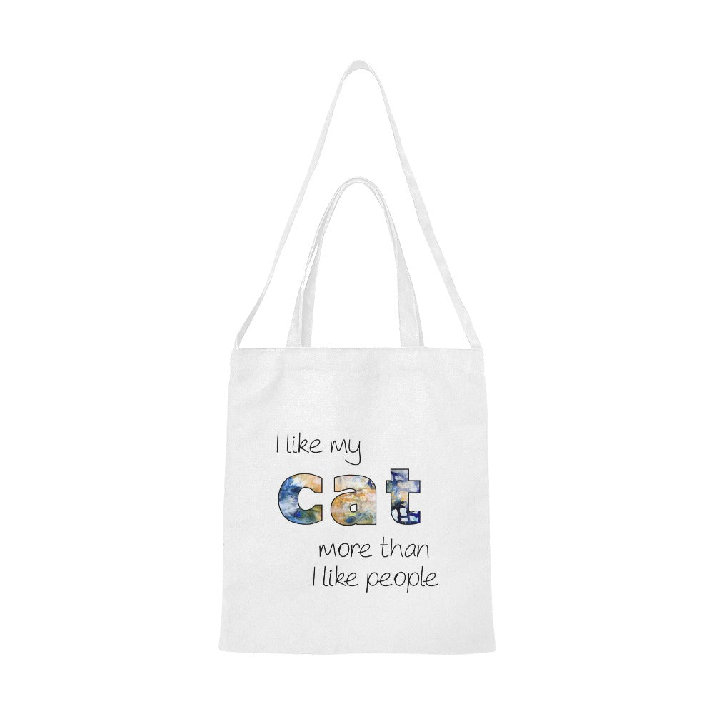 I LIKE MY CAT Canvas Tote Bag - The Cool Collective AU