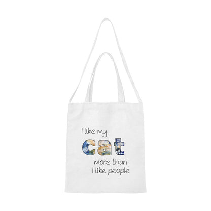 I LIKE MY CAT Canvas Tote Bag - The Cool Collective AU