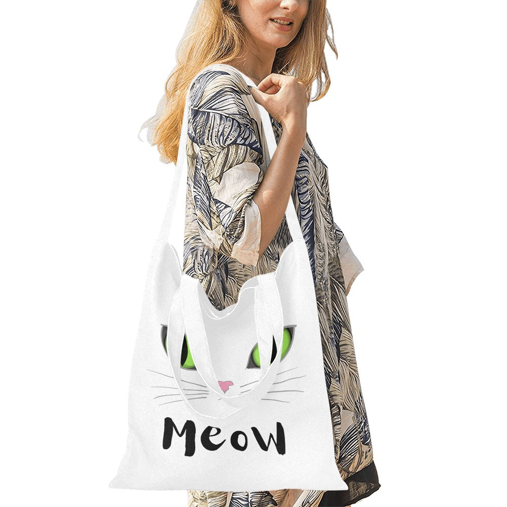 Cat Meow Canvas Tote Bag - The Cool Collective AU