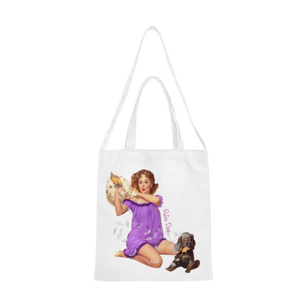 RETRO DIVA 15 Canvas Tote Bag - The Cool Collective AU