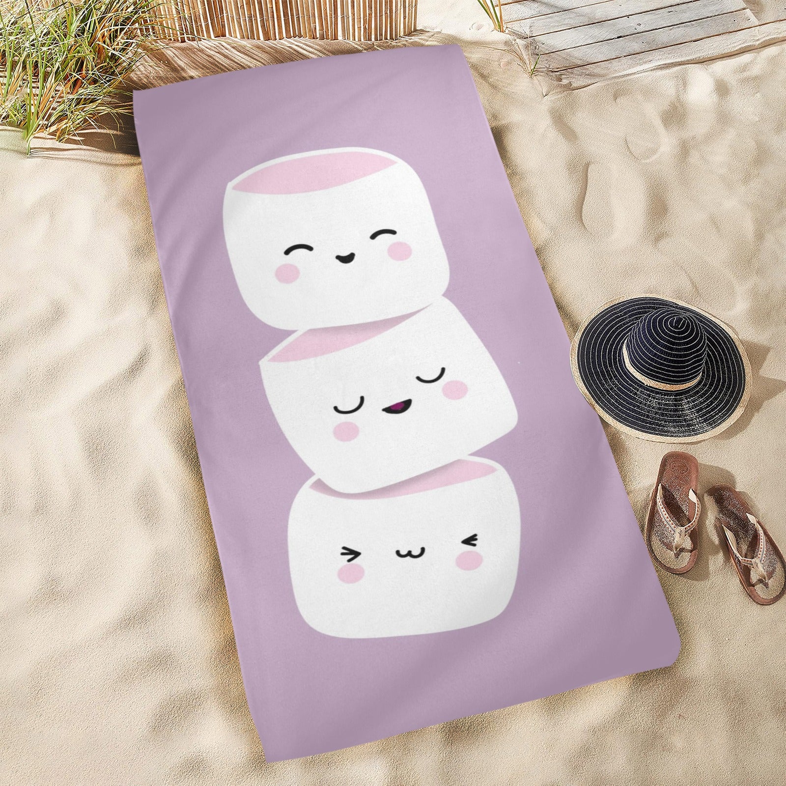 MarshMellow Beach Towel 31"x71" - The Cool Collective AU