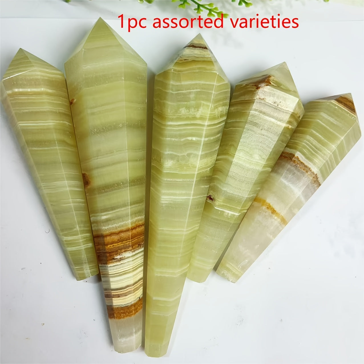 1 x Green Onyx Crystal Tower – Natural Silky Stone for Home & Gift - The Cool Collective AU