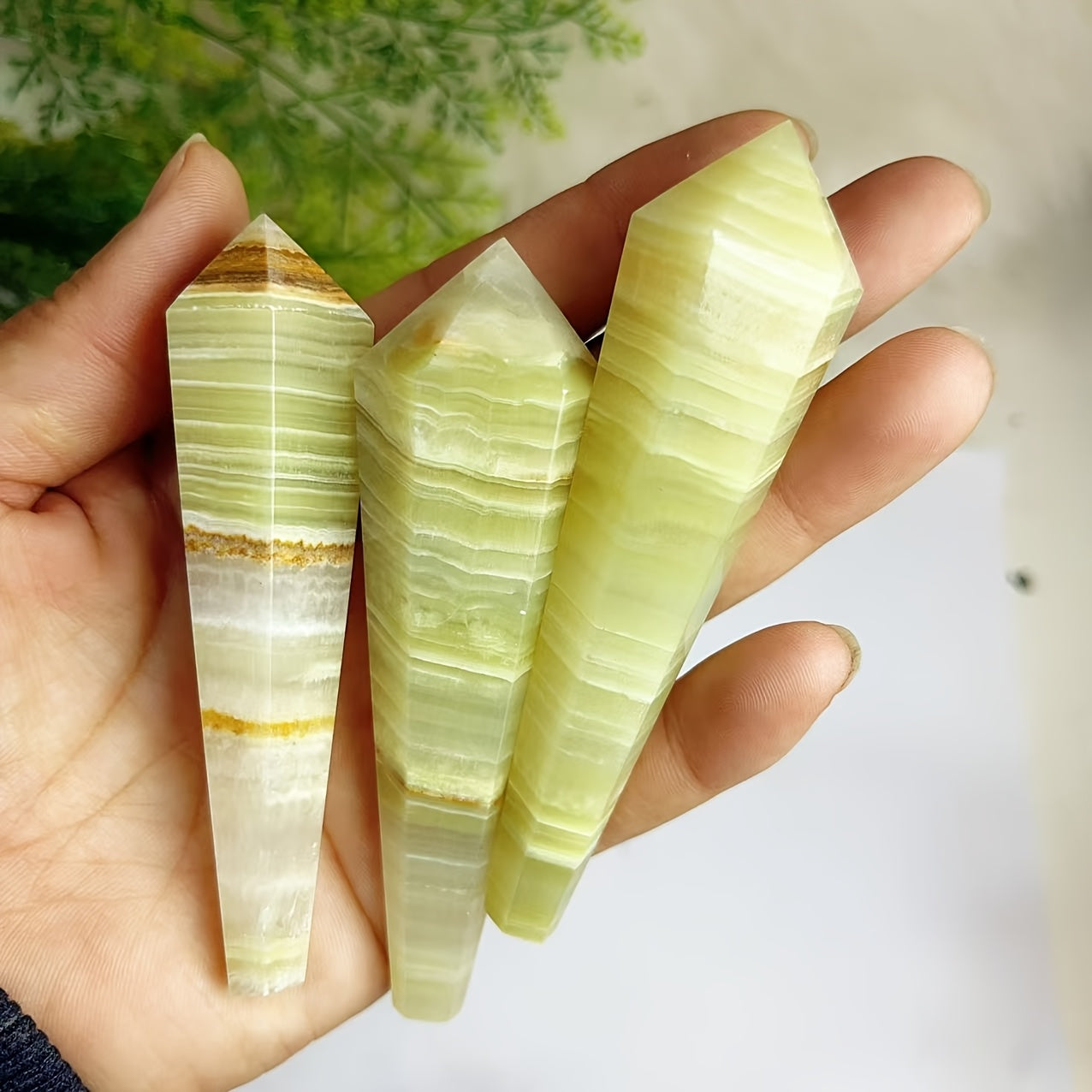 1 x Green Onyx Crystal Tower – Natural Silky Stone for Home & Gift - The Cool Collective AU