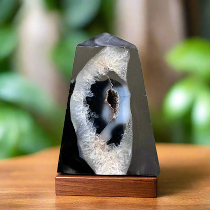 1PC Natural Black Onyx Geode Point - Agate Casual Rock Crystal - The Cool Collective AU