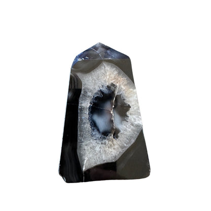 1PC Natural Black Onyx Geode Point - Agate Casual Rock Crystal - The Cool Collective AU
