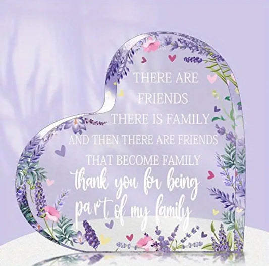 1pc Acrylic Friendship Gift - Party Decoration, Lavender-Themed - The Cool Collective AU