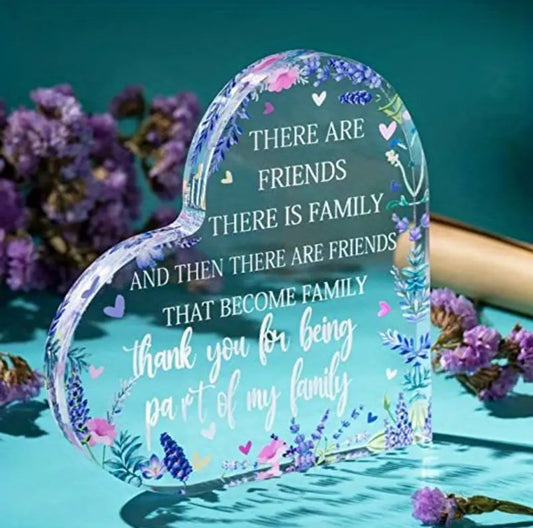 1pc Acrylic Friendship Gift - Party Decoration, Lavender-Themed - The Cool Collective AU