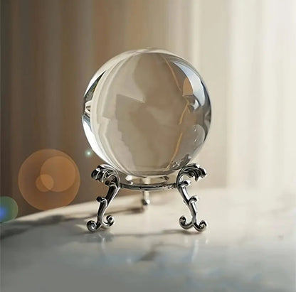 1pc Transparent Glass Crystal Ball Ornament for Home Decor - The Cool Collective AU