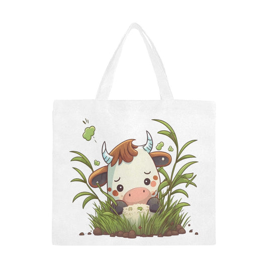 Cutie Cow Canvas Tote Bag/Large - The Cool Collective AU