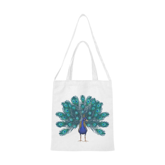Peacock 2 Canvas Tote Bag - The Cool Collective AU