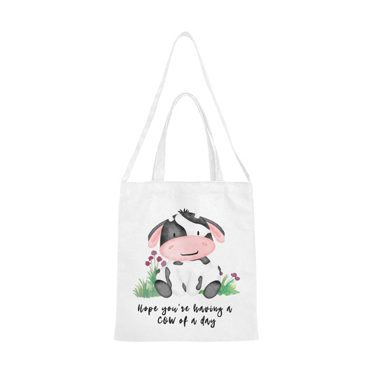 Hope you're having a COW of a day Canvas Tote Bag - The Cool Collective AU