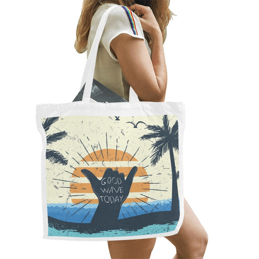 Good Wave Today Canvas Tote Bag - The Cool Collective AU