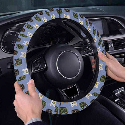 Kitty Cat Steering Wheel Cover with Elastic Edge - The Cool Collective AU