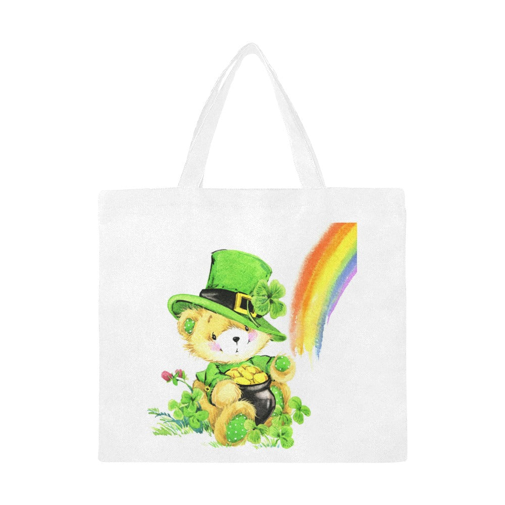 Watercolour Wee Leprechaun Canvas Tote Bag - The Cool Collective AU