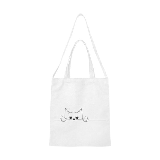 Peek a Boo Cat Canvas Tote Bag - The Cool Collective AU