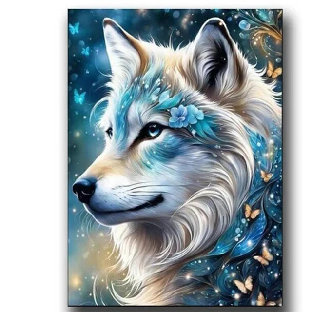 5D DIY Diamond Painting Kit - Cat, Fox, Wolf Mosaic - The Cool Collective AU