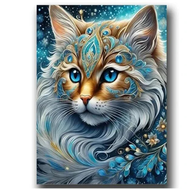 5D DIY Diamond Painting Kit - Cat, Fox, Wolf Mosaic - The Cool Collective AU