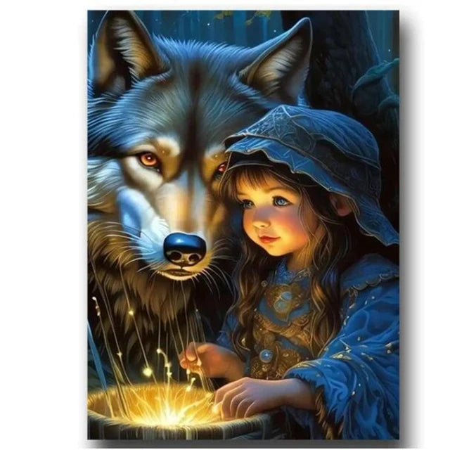 5D DIY Diamond Painting Kit - Cat, Fox, Wolf Mosaic - The Cool Collective AU