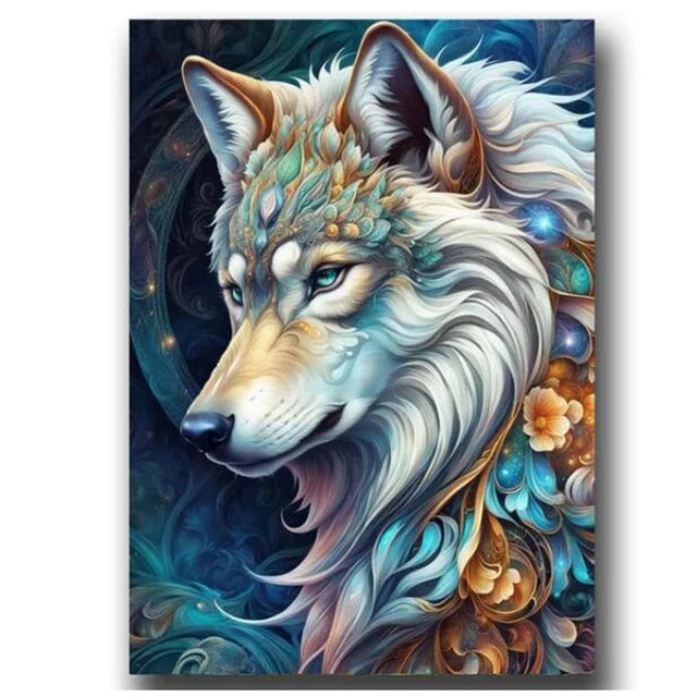 5D DIY Diamond Painting Kit - Cat, Fox, Wolf Mosaic - The Cool Collective AU