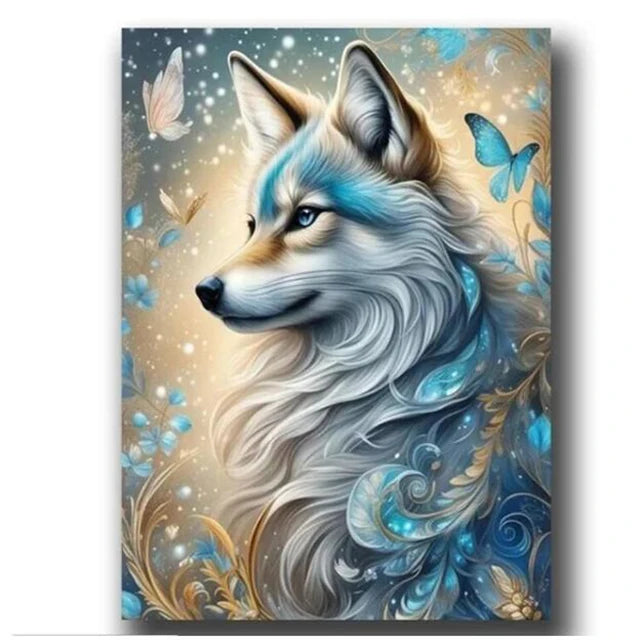 5D DIY Diamond Painting Kit - Cat, Fox, Wolf Mosaic - The Cool Collective AU