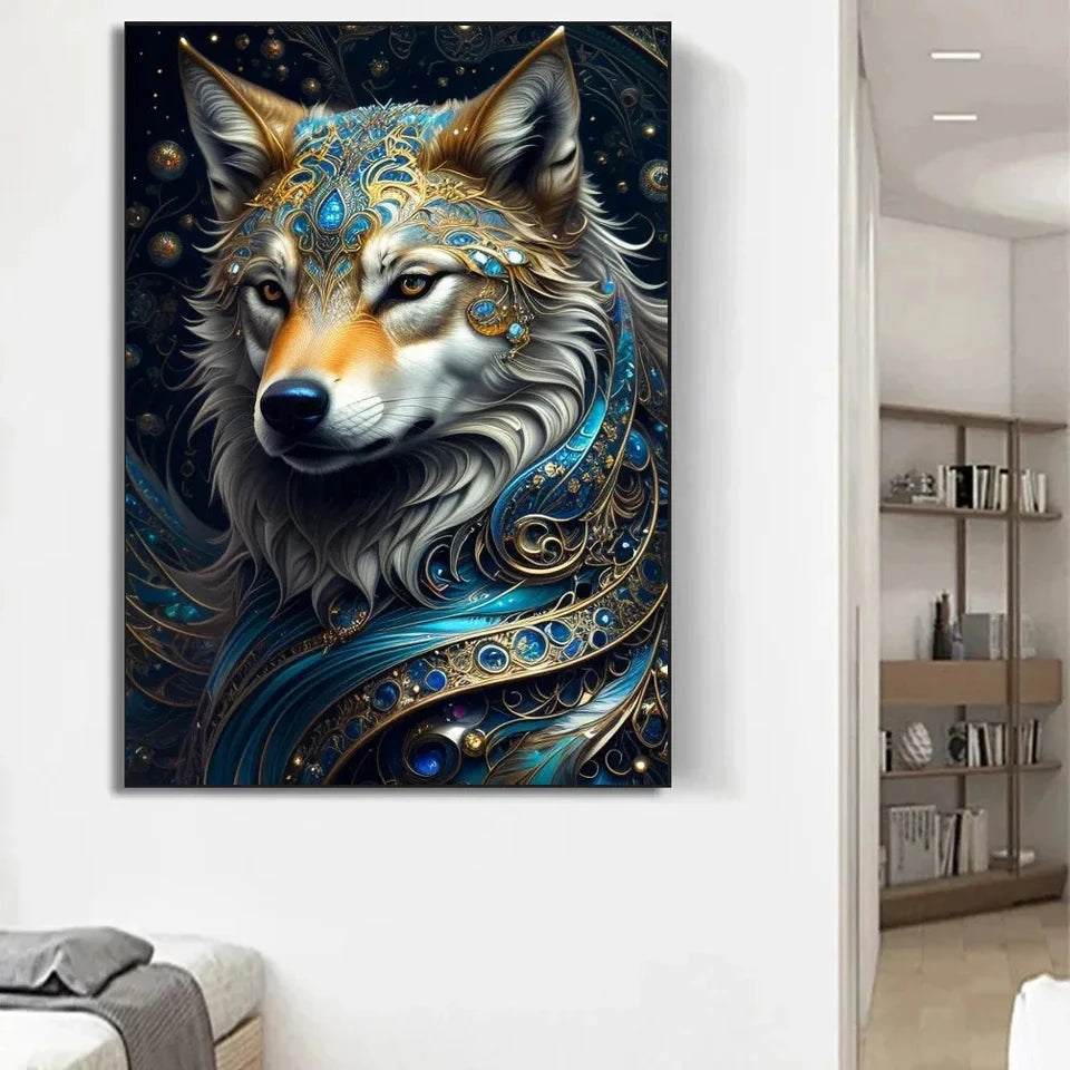5D DIY Diamond Painting Kit - Cat, Fox, Wolf Mosaic - The Cool Collective AU