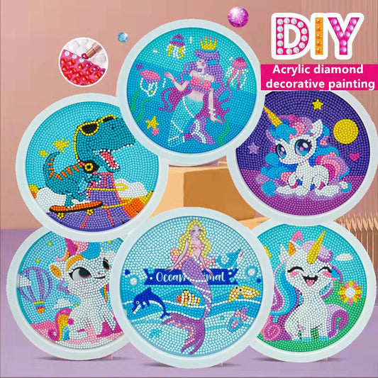 5D DIY Diamond Painting Kits: Unicorn Mermaid Cartoon Mosaic Gift - The Cool Collective AU