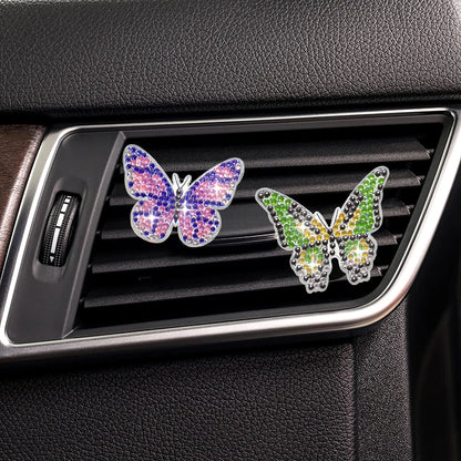 Butterfly DIY Crystal Rhinestone Car Air Outlet Clip Kit - The Cool Collective AU