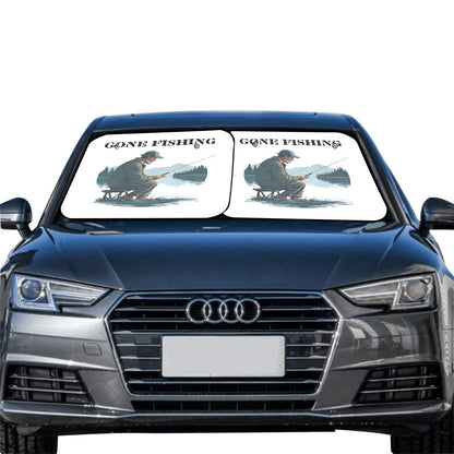 Gone Fishing Car Sun Shade 28"x28"x2pcs - The Cool Collective AU