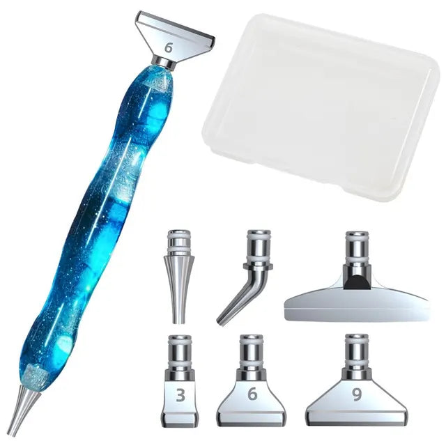 7-Piece Eco-Friendly Diamond Painting Pen Set with Multi Placer Heads - The Cool Collective AU