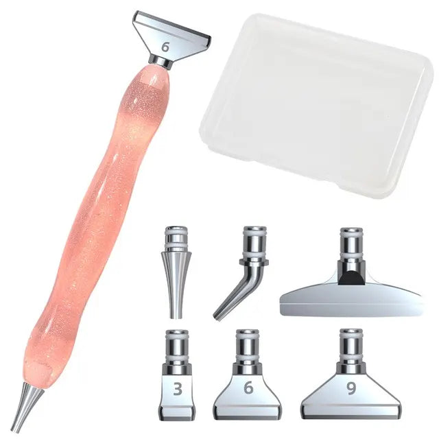 7-Piece Eco-Friendly Diamond Painting Pen Set with Multi Placer Heads - The Cool Collective AU