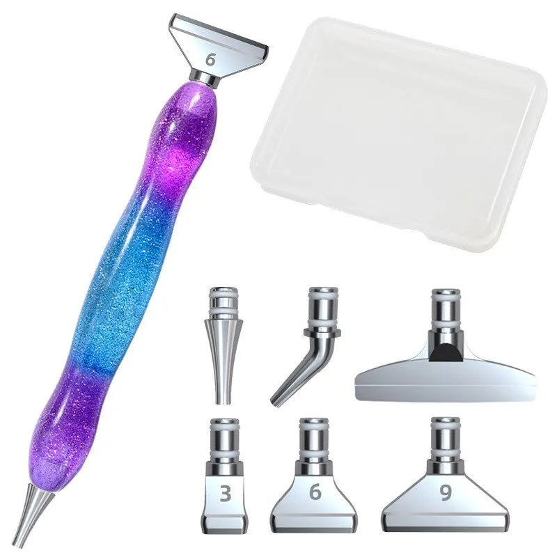 7-Piece Eco-Friendly Diamond Painting Pen Set with Multi Placer Heads - The Cool Collective AU