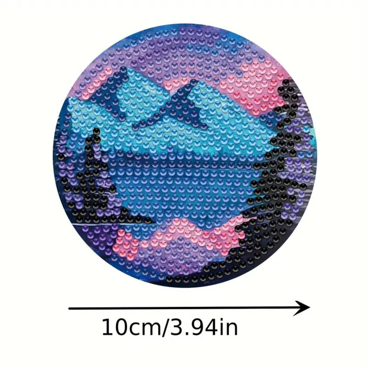 DIY Rhinestone Mosaic Drink Coaster Set - Non-slip, With Stand - The Cool Collective AU