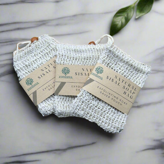 Natural Sisal Soap Bag - Exfoliating Soap Saver Pouch - The Cool Collective AU