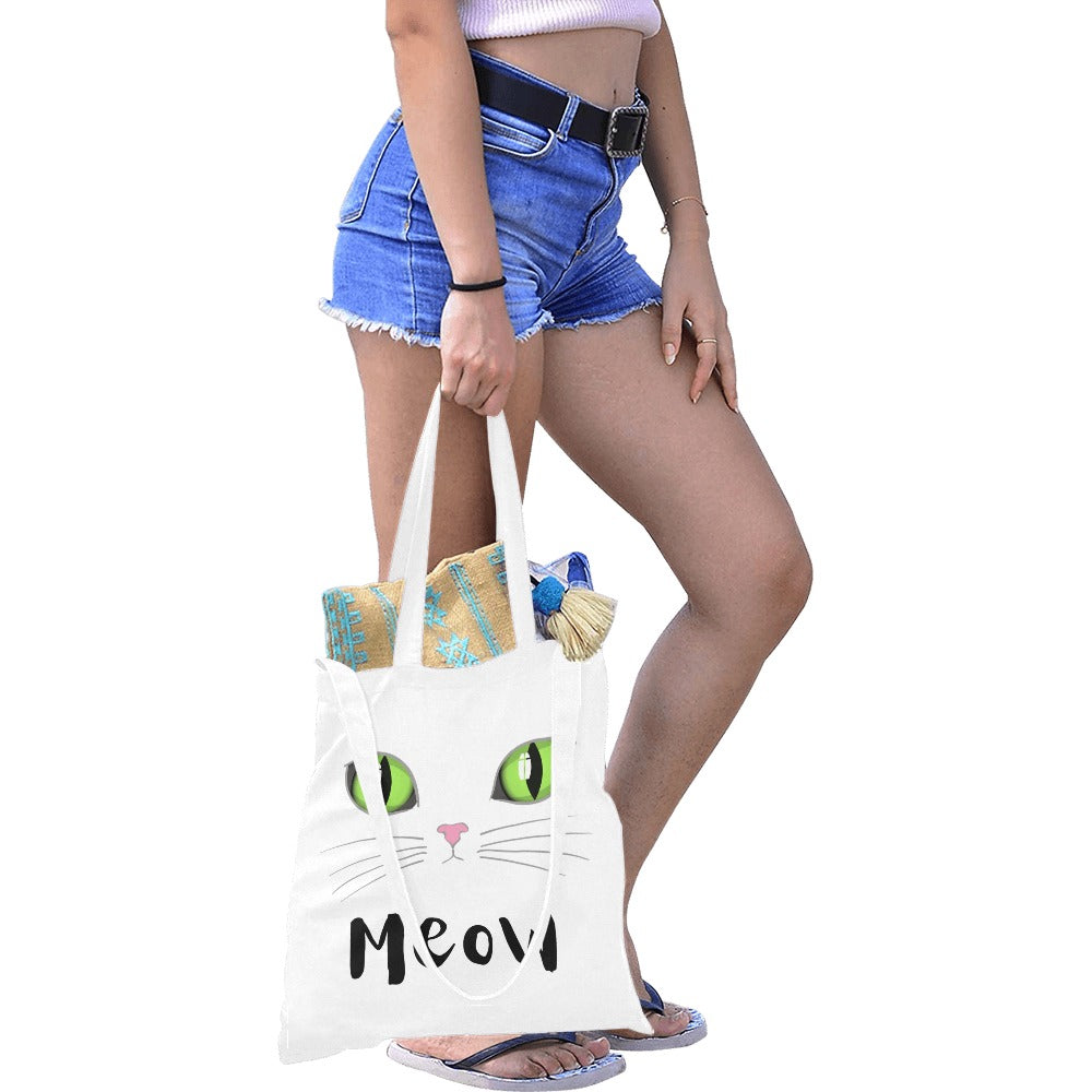Cat Meow Canvas Tote Bag - The Cool Collective AU