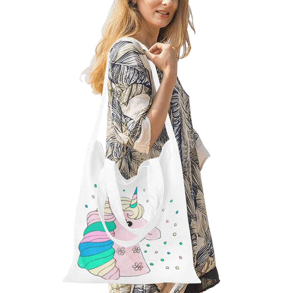 Little Miss Unicorn Canvas Tote Bag - The Cool Collective AU