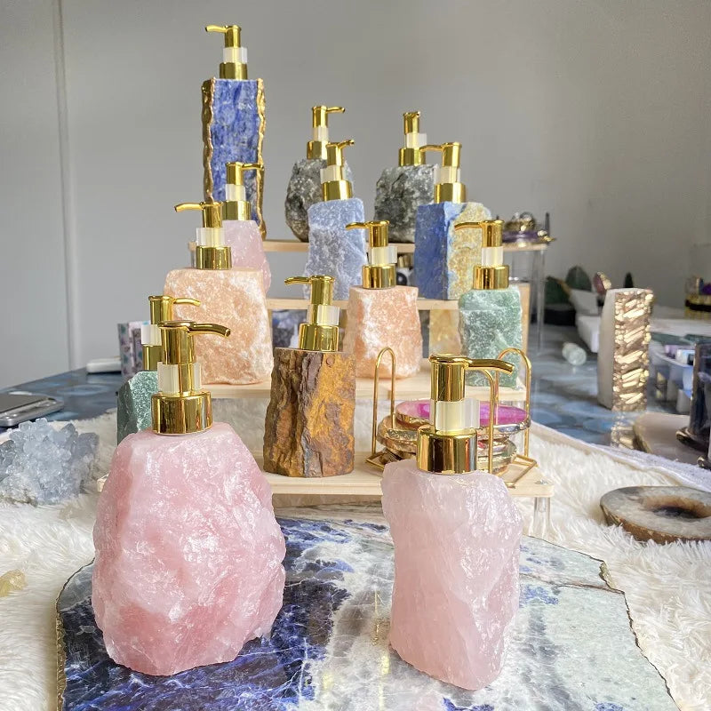 Crystal Liquid Dispenser Bottle 30ml – Luxury Bathroom Accessory - The Cool Collective AU