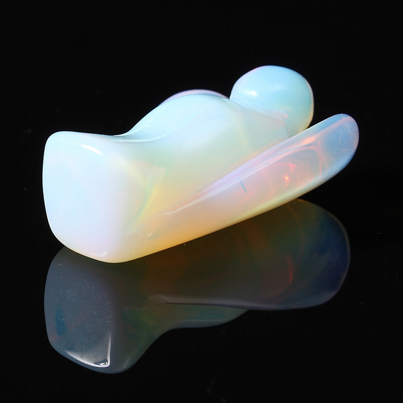 Cute Opalite Angel Crystal Pendant - Healing Reiki Gemstone Gift - The Cool Collective AU