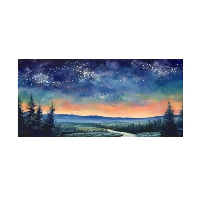 Colourful Starry Sky DIY Diamond Painting Kit – Full Drill - The Cool Collective AU