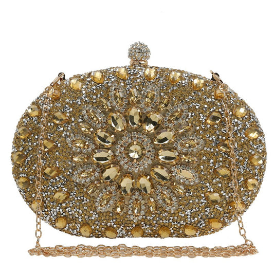 Elegant Sunflower Diamond Look Evening Bag – Perfect for Special Occasions - The Cool Collective AU